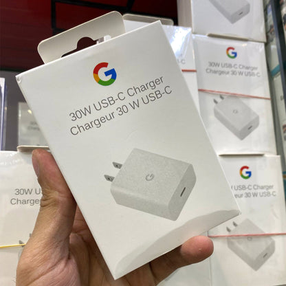 Google 30W USB-C Fast Charger | Original 30W USB-C Power Adapter (US 2-Pin Plug)